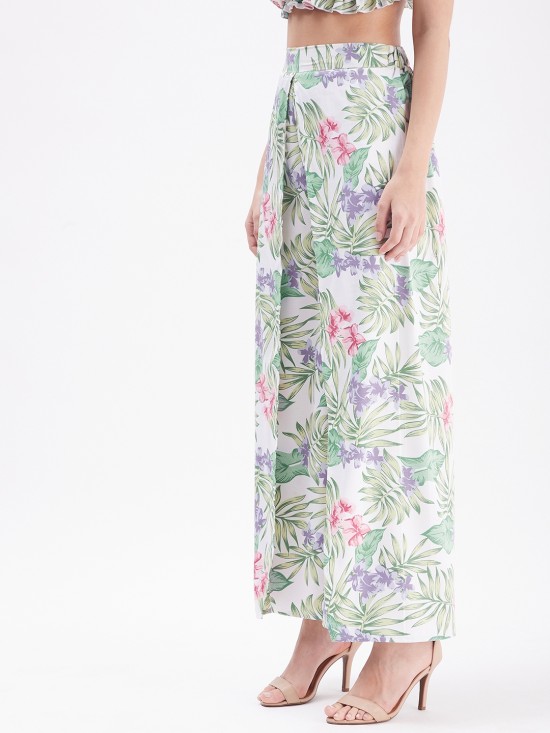 Tropical Slit Pants