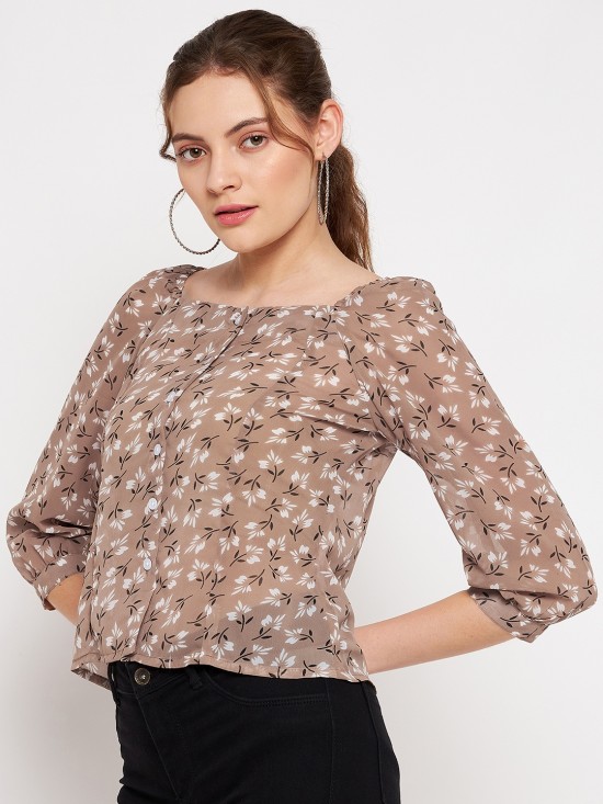 Floral printed Blouson Top