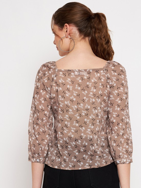 Floral printed Blouson Top