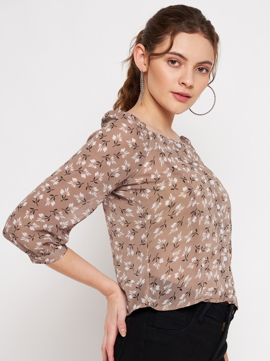 Floral printed Blouson Top