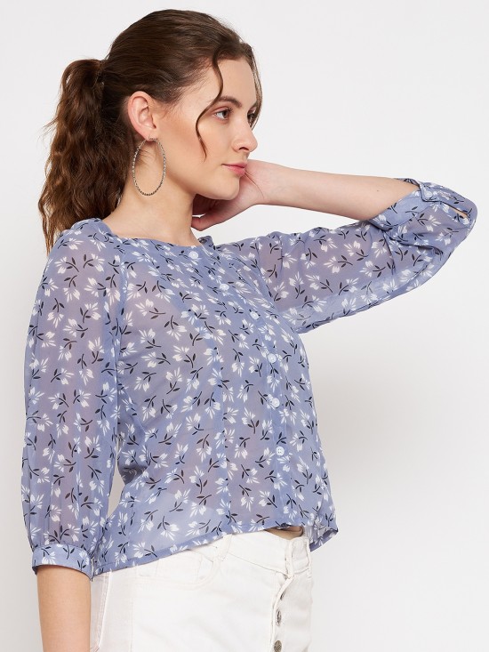 Floral printed Blouson Top