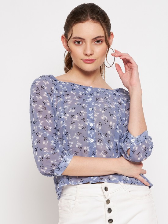 Floral printed Blouson Top