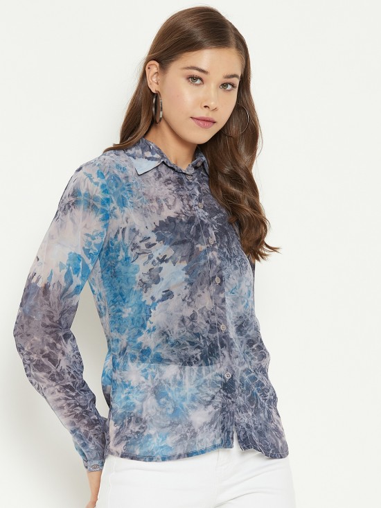 Tie & Dye printed regular Shirt