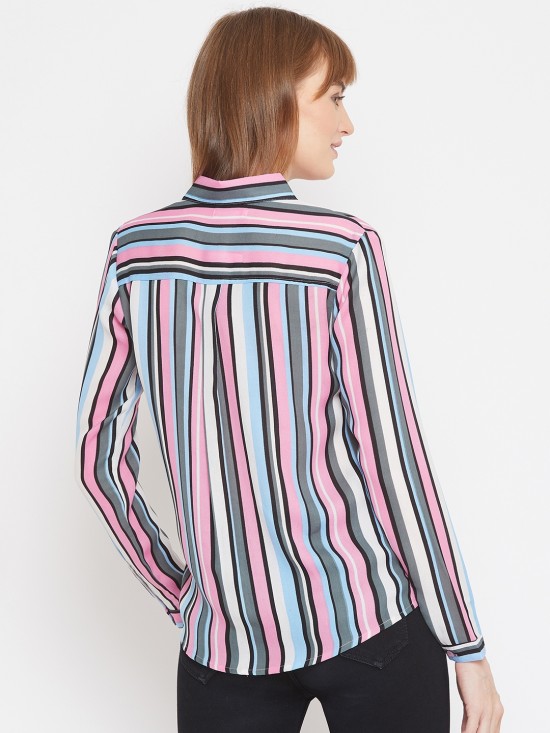 Stripes printed regular shirt