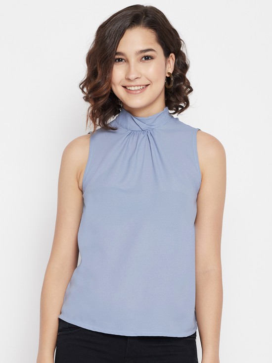 Solid back knot tie top