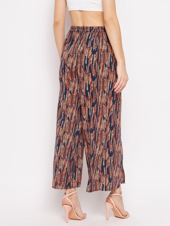 Printed Slit Pants